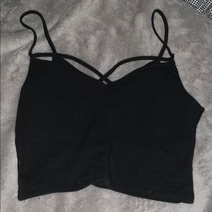 black crop top